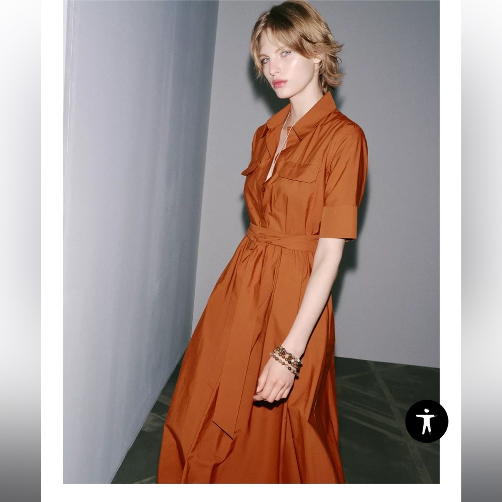 Zara ZW Collection Poplin Shirtdress - Picture 13 of 15